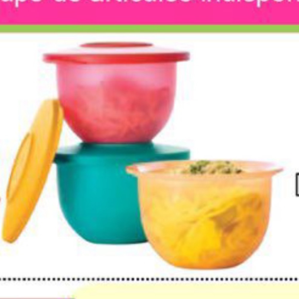 TUPPERWARE MINI IMPRESSIONS BOWL SET - Picture 1 of 2